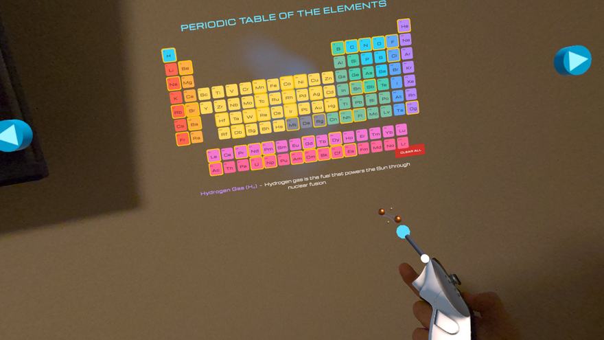 Hydrogen, on the end of your controller